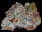Apatite Crystals with Magnetite & Quartz - Durango, Mexico #64024-1